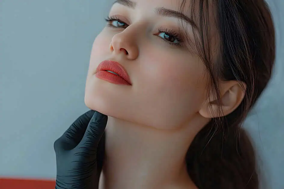 Women showing double chin with Kybella in Linwood, New Jersey,