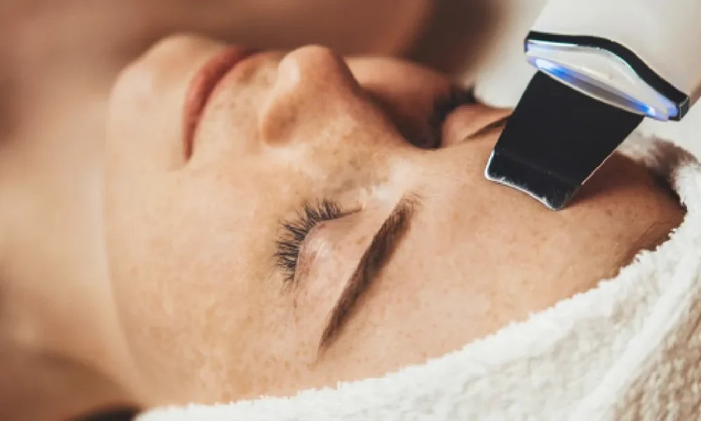 women receiving Ultrasonic Facial in Linwood, NJ